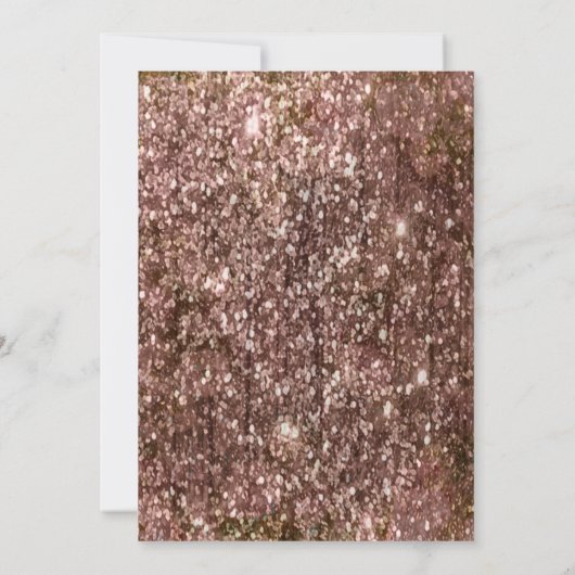 Rose Gold Glitzer Hochzeiten Tischnummern (Rückseite)