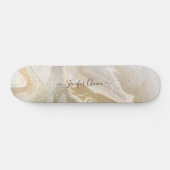 ROSE GOLD Glitzer Individuelle Name Skateboard (Horizontal)