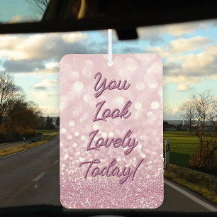 Rose Gold Glitzer Inspiration Air Freshener Autolufterfrischer