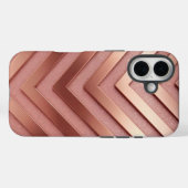 Rose Gold Glitzer iPhone 16 Fall Case-Mate iPhone Hülle (Rückseite (Horizontal))