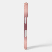 Rose Gold Glitzer iPhone Case mit benutzerdefinier (Rückseite / Rechts)