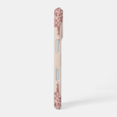 Rose Gold Glitzer - iPhone-Fall mit benutzerdefini iPhone 16 Hülle (Rechte Seite)