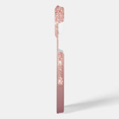 Rose Gold Glitzer - iPhone-Fall mit benutzerdefini iPhone Hülle (Linke Seite)