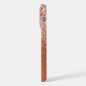 Rose Gold Glitzer iPhone Hülle (Linke Seite)