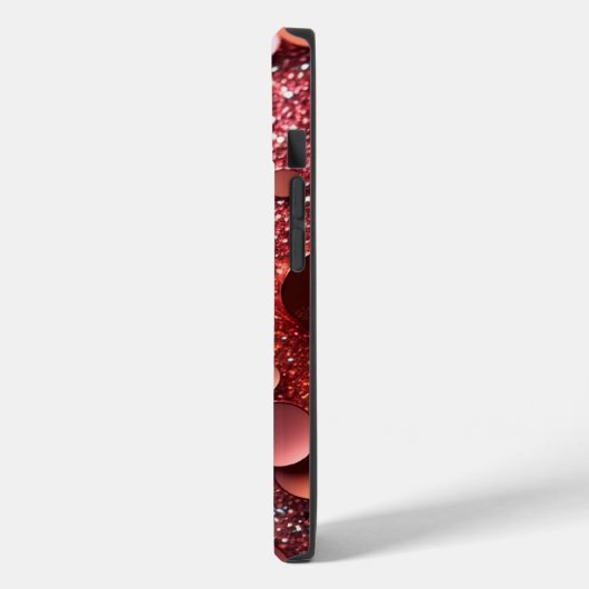 Rose Gold Glitzer iPhone/iPad Mate Tough Case (Rückseite / Links)