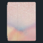 Rose Gold Glitzer Iridescent Holographic Gradient iPad Pro Hülle<br><div class="desc">Dieses elegante und schicke Design ist perfekt für das trendige und stilvolle Mädchen. Es zeigt Imitate gedruckte Rose Gold Glitzer mit rosa, pfirsichfarben, blau und lila irisierenden holografischen ombre Farbverlauf Design. Es ist modern, cool, einzigartig, glamourös und originell. ***WICHTIGE HINWEIS FÜR DESIGN: Für individuelle Designanfragen, wie z.B. passende Produktanfragen, Farbänderungen,...</div>