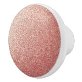 Rose Gold Glitzer Keramikknauf (Rechts)