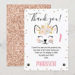 Rose gold Glitzer kitte mir danke Karte