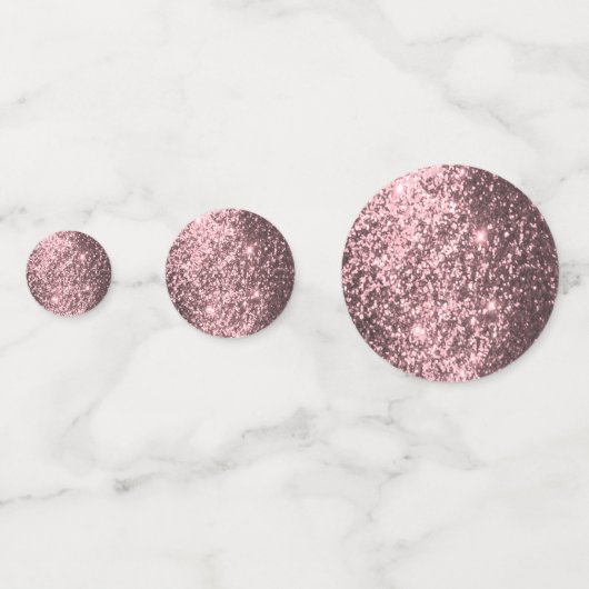 Rose Gold Glitzer Konfetti (Vorderseiten)