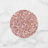 Rose Gold Glitzer Konfetti (Klein Vorderseite)