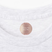 Rose Gold Glitzer Labels mit benutzerdefiniertem T Etiketten (Befestigt)