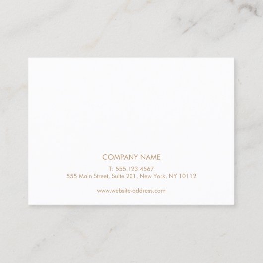 Rose Gold Glitzer Lash Erweiterungen nach der Pfle Visitenkarte (Rückseite)