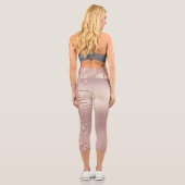 Rose Gold Glitzer Leggings (Rückseite)