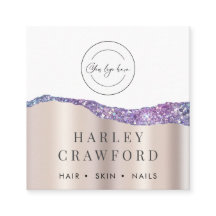 Rose Gold Glitzer Logo QR