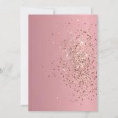 Rose Gold Glitzer Lotto Liebe Save the Date (Rückseite)