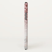 Rose-gold Glitzer & Marble Ombre Case-Mate iPhone Hülle (Hinten/Rechts)
