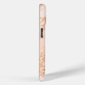 Rose Gold Glitzer Marble Personalize Name Monogram Case-Mate iPhone Hülle (Rückseite / Rechts)