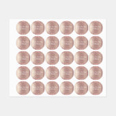 Rose Gold Glitzer-Markierungen für benutzerdefinie Etiketten (Blatt)