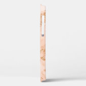 Rose Gold Glitzer Marmor abstrakt Case-Mate iPhone Hülle (Rückseite / Links)