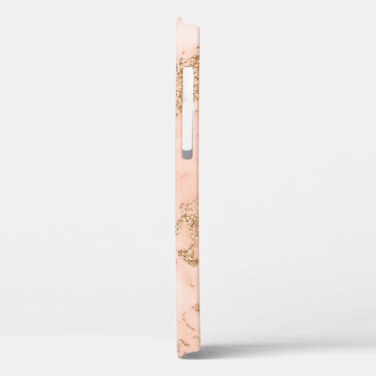 Rose Gold Glitzer Marmor abstrakt Case-Mate iPhone Hülle (Rückseite / Links)