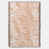 Rose Gold Glitzer Marmor abstrakt Decke (Vorderseite Vertikal)