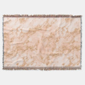 Rose Gold Glitzer Marmor abstrakt Decke (Vorderseite)