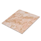 Rose Gold Glitzer Marmor abstrakt Fliese (Seite)