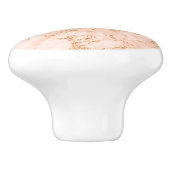 Rose Gold Glitzer Marmor abstrakt Keramikknauf (Seitenansicht)