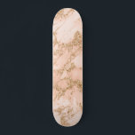 Rose Gold Glitzer Marmor abstrakt Skateboard<br><div class="desc">Rose Gold Glitzer Marmor abstrakt Skateboard.</div>