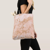Rose Gold Glitzer Marmor abstrakt Tasche (Von Nahem)