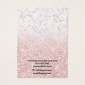 Rose Gold Glitzer Marmor chic Ohrring Anzeige (Rückseite)