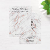 Rose Gold Glitzer Marmor Ohrring-Anzeige (Schreibtisch)