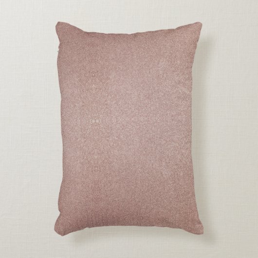 Rose Gold Glitzer Metallic Hübsch Girly Funkelnd Dekokissen (Vorderseite(Vertikal))
