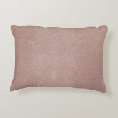 Rose Gold Glitzer Metallic Hübsch Girly Funkelnd Dekokissen (Rückseite)