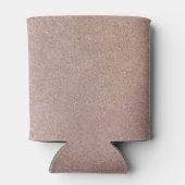 Rose Gold Glitzer Metallic Hübsch Girly Funkelnd Dosenkühler (Rückseite)