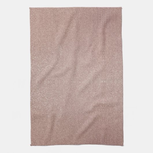 Rose Gold Glitzer Metallic Hübsch Girly Funkelnd Geschirrtuch (Vertikal)