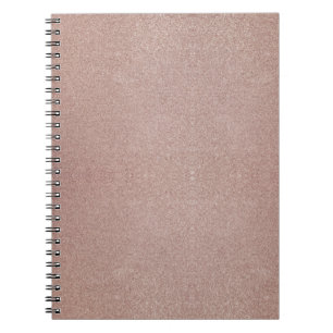 Rose Gold Glitzer Metallic Hübsch Girly Funkelnd Notizblock