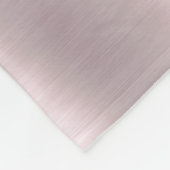 Rose Gold Glitzer Metallic Monogram Name Script Fleecedecke (Ecke)