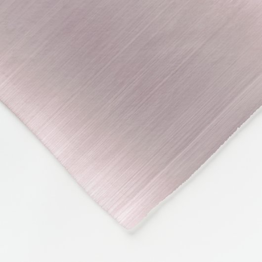 Rose Gold Glitzer Metallic Monogram Name Script Fleecedecke (Ecke)