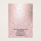 Rose Gold Glitzer Metallische Ohrring-Anzeige (Rückseite)