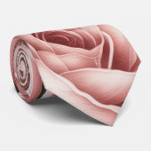 Rose Gold Glitzer mit Rote Rosen Hochzeitsgarten Krawatte (Gerollt)