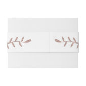 Rose Gold Glitzer Moderne Hochzeitsband Einladungsbanderole (Rückseitenbeispiel)