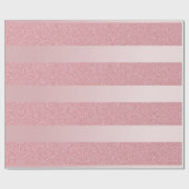 Rose Gold Glitzer Modernes Template Elegant Metall Geschenkpapier (Flach)