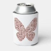 Rose Gold Glitzer Monarch Clipart Niedlich Butterf Dosenkühler (Kanne Rückseite)