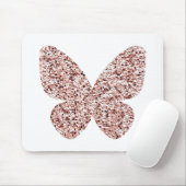 Rose Gold Glitzer Monarch Clipart Niedlich Butterf Mousepad (Mit Mouse)