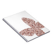 Rose Gold Glitzer Monarch Clipart Niedlich Butterf Notizblock (Rechte Seite)