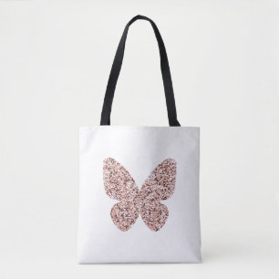 Rose Gold Glitzer Monarch Clipart Niedlich Butterf Tasche