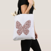 Rose Gold Glitzer Monarch Clipart Niedlich Butterf Tasche (Von Nahem)