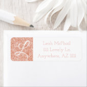 Rose Gold Glitzer Monogram (Insitu)