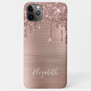 Rose Gold Glitzer Monogram Case-Mate iPhone Fall Case-Mate iPhone Hülle